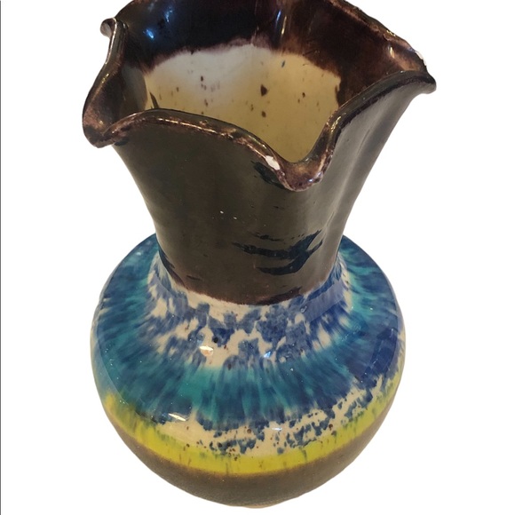 Ceramic Glazed Clay Small Vase - Picture 7 of 10